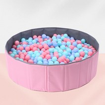 육각텐트 접이식 놀이 틀 볼펜 실내 야외 놀이터 안정적인 볼풀 텐트 신생아 샌드박스 게임 룸 파크 홈, 05 pink 100cmxH30cm