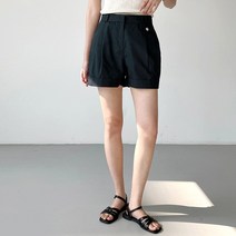 버튼 투핀턱 카브라 숏팬츠