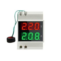누설전류계 저항성 220v AC 디지털 전압 측정기 전류계 변압기와 다기능 미터 D52-2042, 02 External CT_02 AC200V-450V