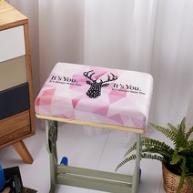 방석 쿠션 두꺼운 6.0cm 메모리 폼 초중학생 교실 의자 매트 직사각형 벤치 미끄럼 방지 부드러운 방귀, 핑크 뿔 크리스탈 벨벳_35x24x6cm(1