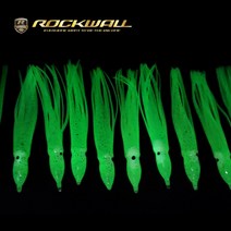 락크웰 RW-1012 야광 꼴뚜기 꼴뚜기웜 루어꼴뚜기 베이트웜 바다낚시 11.5cm 6.5cm, 6.5cm / 레드 / 20개