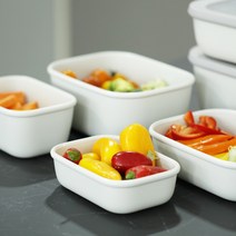 네덜란드 메팔 500ml 사각 멀티볼 닫으면 밀폐용기 열면 테이블웨어 음식보관 반찬통, 크림