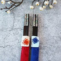 아리공방 자개 전통 원목 젓가락세트 자개장식 외국인선물 신혼부부선물, 한지포장+전통종이백, 1세트