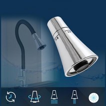 싱크대 교체 자바라 수도꼭지 수전 절수형헤드 부엌 주방기기 씽크대부속품 수전교체, 실버벨포말 스텐판 실버