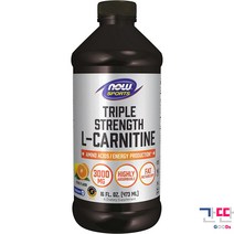 나우스포츠 L카르티닌 카르니틴 부스터 액체 에너제틱 3000mg 16온스, L-카르니틴 리퀴드, 3000mg, 시트러스, 16온스
