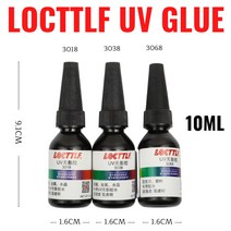 금속용접착제 10ML LOCTTLF 3018 3038 3068 UV 그림자없는 접착제 유리 커피 테이블 크리스탈 수공예 플라스틱 투명 소프트 투명한, [01] LTF3018 10ML 1PC