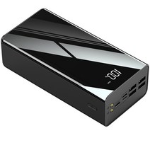 제너스 대용량 보조배터리 캠핑/낚시 필수 80000mAh 파워뱅크, 3.블랙(유선), 100000mAh