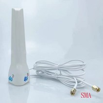 공유기 안테나4G LTE 외부 안테나 실내 29dBi SMA Male CRC9 TS9 커넥터 라우터 모뎀 용 듀얼 2M 미터 연, 01 SMA Male