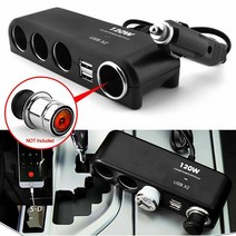 소형전동릴 빙어 전동 릴 갈치 방어 중고1~ 4 120W 자동차 전원 공급 장치 듀얼 USB 연결 충전기 포트 차량, 한개옵션0