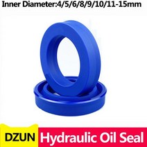 DZUN 방사형 샤프트 씰 (IDxODxTHK) 폴리우레탄 피스톤 로드 PU 싱글 립 U 컵 오일 O-링 ID 4-15mm, 12x25x10(1pcs), 1개