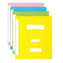 가정잡화 칼라정부화일 대용량 A4 연두 팩 10개입, 단품