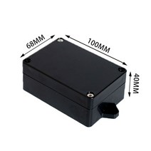 공구정리함 공구보관함 공구수납함 블랙 박스 야외 방수 케이스 플라스틱 상자 전자 프로젝트 악기 접합 하우징, 1006840with ears