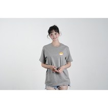애니멀스 E 귀여운 동물 캐릭터 로고 남여공용 반팔 티셔츠 모음