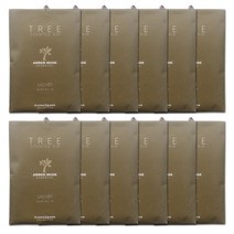 아로마스퀘어 국내생산 옷장 종이방향제(샤쉐) 12개 묶음-앰버머스크, 20g, 바닐라/머스크향