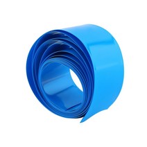 PVC수축필름 열수축튜브 18650배터리 부스바(72mm) 10M기본, 파랑