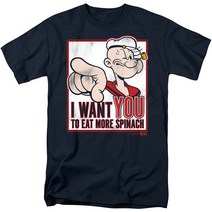 ROCKPANDA I Want You To Each More Spinach Popeye 반팔티