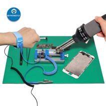 정전기 방지 매트 접지 와이어 손목 폰 삼성 컴퓨터 수리 담요 단열 작업 패드, 한개옵션0, 한개옵션0