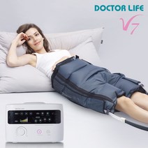 [닥터라이프] V7 공기압 다리 사지압박순환장치/의료기기/국내생산/ 본체+반바지세트(화이트)