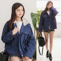 피오뜨 5213.후디 데님 자켓 청자켓