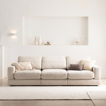 리바트 브레드 4인 패브릭 소파 오션리지그레이샌드