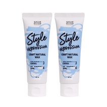 아모스 크래프트 내추럴 왁스 80ml 1+1 부드러운 소프트 크림, 2개