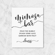 Mimosa Bar Sign Mimosa Bar Signage Party Decor Wedding Sign Wedding Decor Bridal Shower Sign Baby Sh, 1