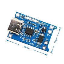 부품 호환 개발 보드 미니 마이크로 C타입USB 5V 1A 18650 TP4056 리튬 배터리 충전기 모듈 충전 이중 기능 이온, TYPE-C