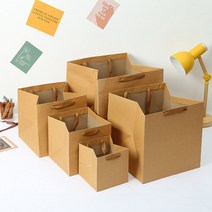 크라프트 무지 종이 가방 쇼핑백 25x25x25cm RD-10317, 1개