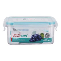 셰프웨어 클리어 밀폐 용기 직사각 400mm, 단품