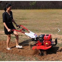 미니관리기 밭가는기계 소형트렉터 농업용관리기 쟁기 밭갈이 텃밭 농기계, 수냉식디젤엔진+회전식경운기+실제바퀴+배수로