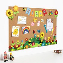 ms 민화샵 펠트게시판꾸미기대형 2번 환경꾸미기, 꽃밭