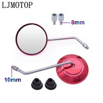 pcx사이드미러 바람막이 카보네이트 클리어 투명 쉴드 바이크 오토바이부품 오토바이 후면보기 미러 Electrombile 백 사이드 8 10mm 혼다 CBR1100XX ST1300, [01] 주황색