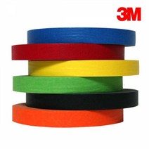 실리콘 페인트작업 칠 마스킹테이프 40M X 5개, 3M 노란색