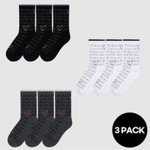 까스텔바작양말 스포츠양말 골프양말 HQJ 까스텔바작 필드오브 드림 크루삭스 3팩, 블랙3팩_Small