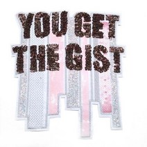 영화사 빅 스팽글 레터링 패치 와펜 DIY 리폼