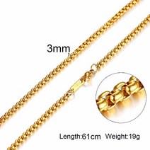 3-6MM Tone Snake Cocoon Curb Link Flat Box Wheat Chains Stainless Steel Men Necklac [A00073017]