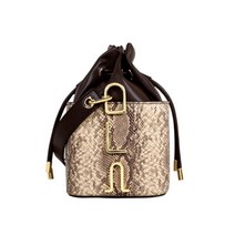 TGF 프렌치 미니멀 소가죽 숄더 크로스핸드버킷백