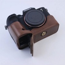 모든지 소니 a7m4 a7s3 a1 호환 반속사 가죽 케이스, 1개, A7S3-브라운