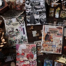 빈티지 감성 소품 PET 다꾸 스티커북 20도안 4종 다이어리꾸미기, 2.플로리 (ST-2687)