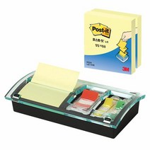 3M 크리스탈 팝업 콤보팩 DS-100콤보 76x76mm 플래그 메모디스펜, 단품