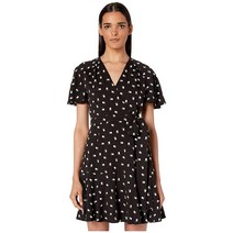 Jill Stuart 자수 랩 드레스 블랙/오프 화이트 0 블랙/화이트. 질스튜어트