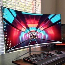 리얼 4K 게이밍 모니터 144Hz 27인치 와이드, 27 페이스 블랙 1K 75HZ