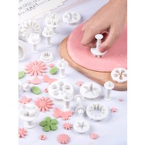 크리스마스쿠키틀 제작 커터 베이킹 세트 스탬프 다이소 모양 주문 신일홈 마트 스템프, 4 데이지+작은매화몰드