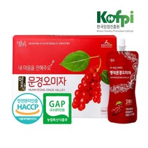 명작 문경 오미자 추출액 추출분말 오미자원액 오미자즙 문경오미자 엑기스 농축액 주스 추출물 파우치 쉬잔드린 오미자열매 음료 국산 효능 다섯가지맛, 문경 오미자 20포 x 6박스
