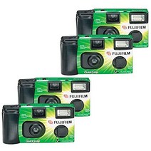 Fujifilm QuickSnap Flash 400 Disposable 35mm Camera 27 exposures (Pack of 4), 1