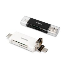 USB C타입 5핀 연결 microsd 카드리더기 차량용 네비게이션 업데이트, 블랙, 372930