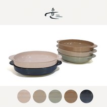 윤도자기 다인 타원 손잡이볼 메인요리 갈비찜그릇, 자황