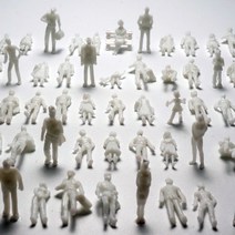 포레스 인체 사람 모형 피규어 디오라마 건축모형재료 1:25 4p, 백색