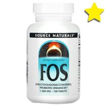 소스내추럴스 FOS 1000mg 100정, SNS00575