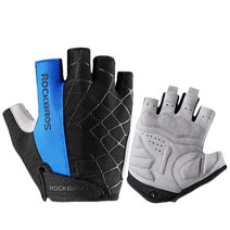 ROCKBROS 자전거 장갑 S-XL, M, 블루